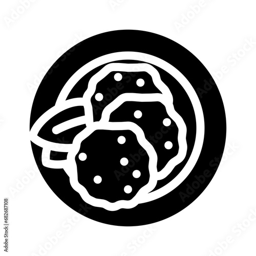 foie gras french cuisine glyph icon vector. foie gras french cuisine sign. isolated symbol illustration