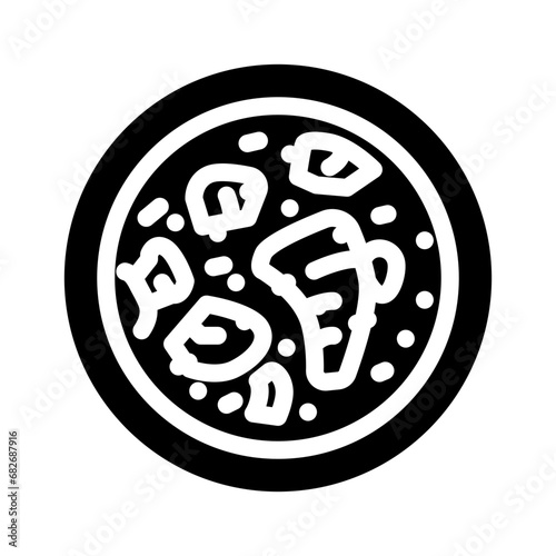 beef bourguignon french cuisine glyph icon vector. beef bourguignon french cuisine sign. isolated symbol illustration