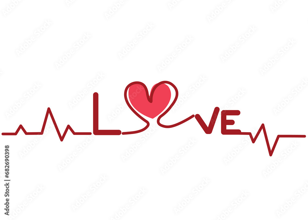 A heart of love filled with beautiful emotions. Style 1 ,Line art ,Colour red original A heart of love filled with beautiful emotions. Style 1 ,Line art ,Colour red original