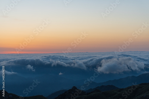 Sunrise from Nagatadake, Yakushima island, Japan © U3photos