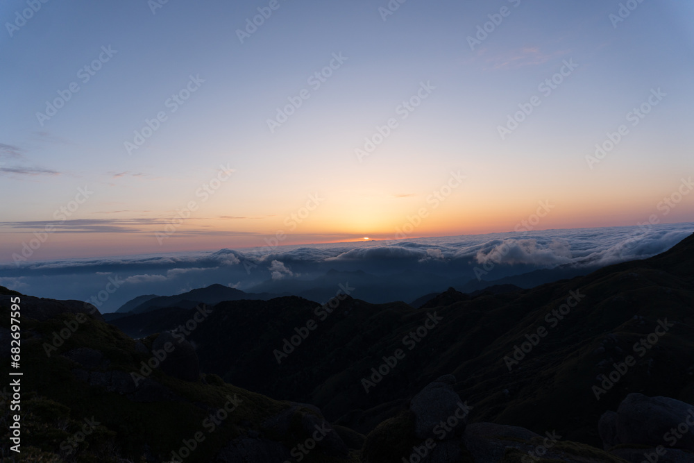 Sunrise from Nagatadake, Yakushima island, Japan