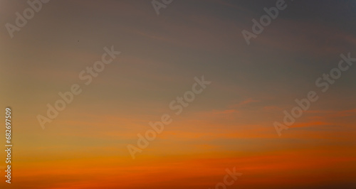 Sunset sky above with dramatic light at evening time. © Kenstocker