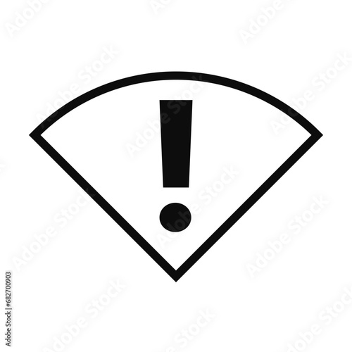 No signal internet connection - No wifi vector icon isolated