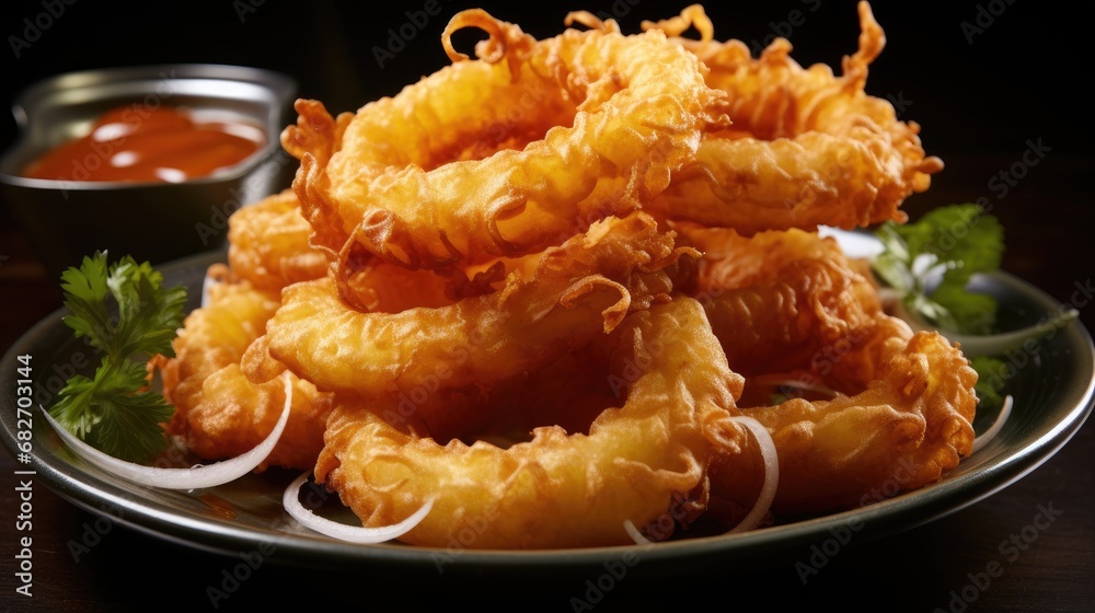 Fried squid ring Fried squid ring