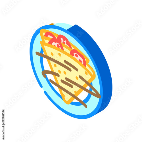 duck confit french cuisine isometric icon vector. duck confit french cuisine sign. isolated symbol illustration