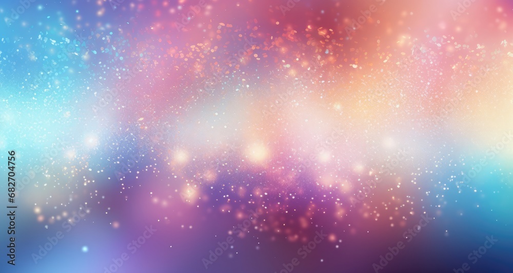 Background Glittering gradient background Holographic abstract fantasy backdrop with fairy blurs