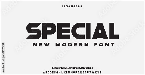 Special Sport Modern Alphabet Font. Typography Trend urban style