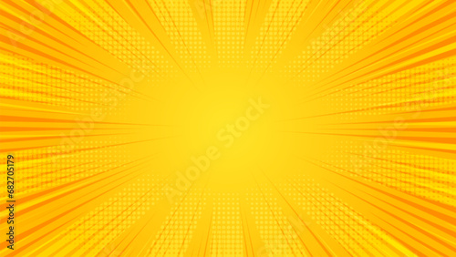 abstract comic background with rays