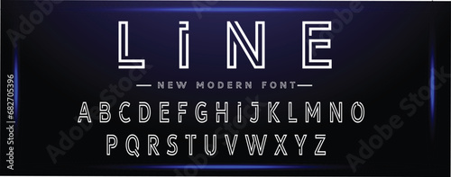 future modern alphabet fonts. typography, technology, font, elegant, fashion, design, thin, line, sans serif fonts. vector illustration