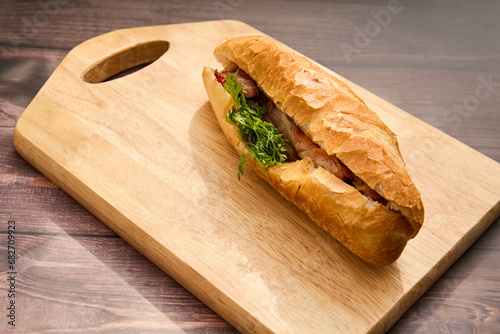 Vászonkép Banh Mi Heo Quay