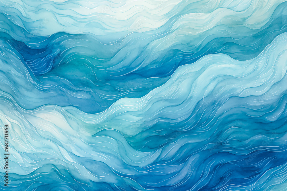 Fototapeta premium Abstract water ocean wave, blue, aqua, teal marble texture. Blue and white water wave web banner Graphic Resource as background for ocean wave abstract. Backdrop for copy space text, backdrop by Vita
