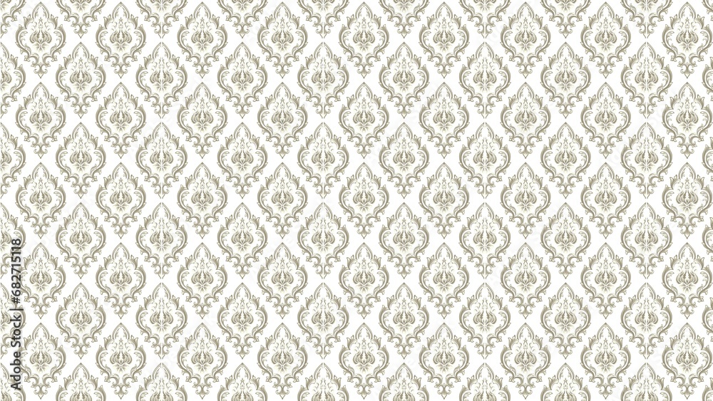 damask seamless white background fabric floral textile print pattern