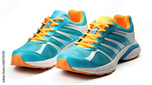 Sports shoes isolated on white with clipping path