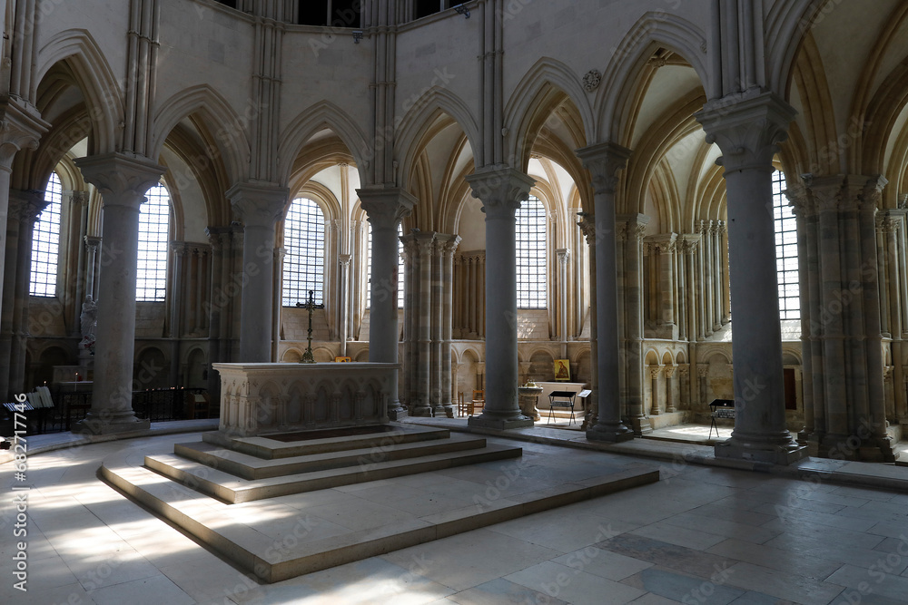 Saint Mary Magdalene basilica, Vezelay, France. Chancel