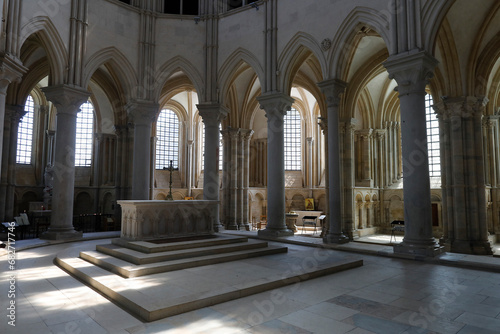 Saint Mary Magdalene basilica  Vezelay  France. Chancel