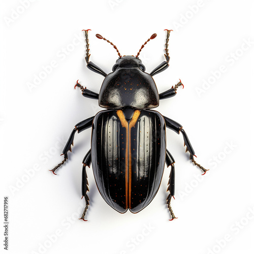 Beetle insect isolated on white background