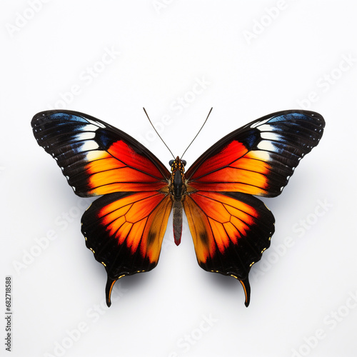 Colored butterfly isolated on white background © Diana