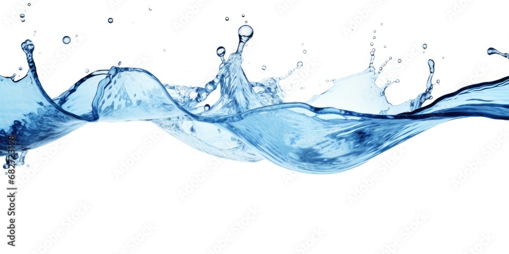 Obraz premium water splash isolated on white background. AI Generated