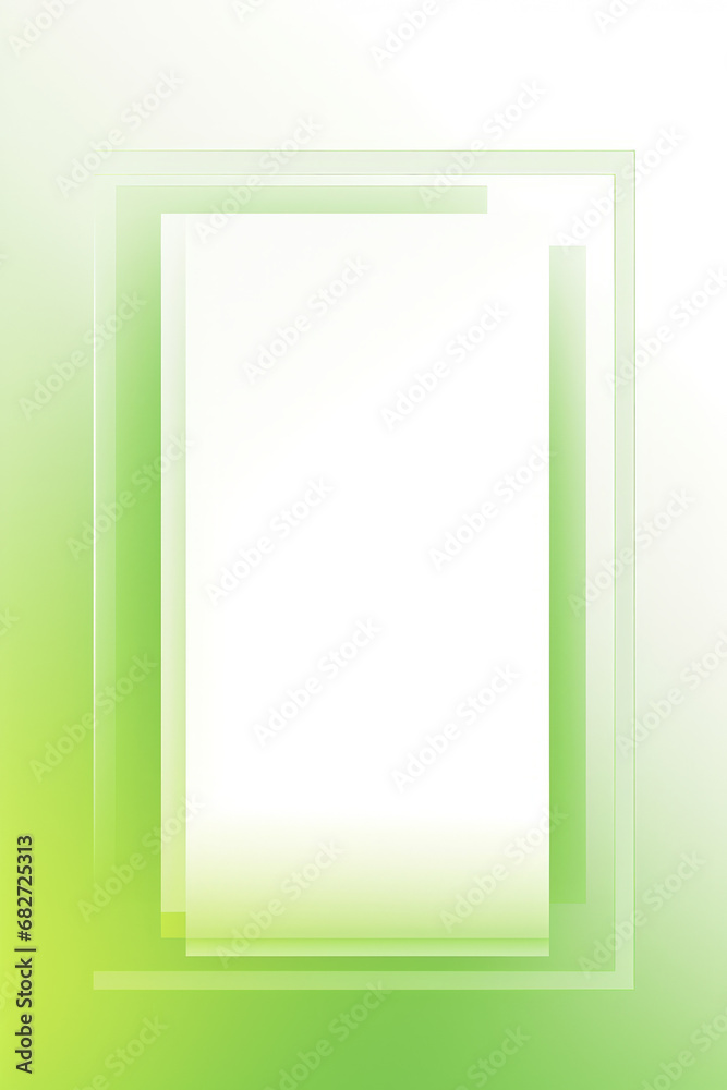 A clean green vertical geometric frame with a modern rectangular design on a light background. A clean green vertical geometric frame with a modern rectangular design on a light background.