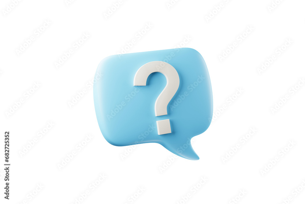 3D rendering A question mark floated in the air. Question ideas that arise in various places. 3D rendering A question mark floated in the air. Question ideas that arise in various places.