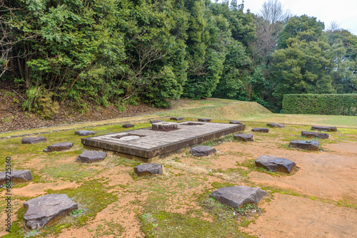 Izumo Province Yamashiro-go Sites Kitashinzoin ruins in Matsue City, Shimane Prefecture, Japan