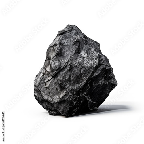 Coal stone isolated on white background