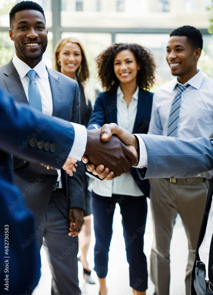 a picture of a diverse group of businesspersons shaking hands a picture of a diverse group of businesspersons shaking hands