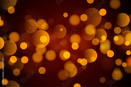 Abstract background with bokeh, Orange bokeh, christmas background