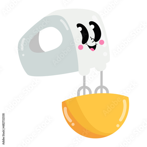 a cartoon character is standing on a yellow object