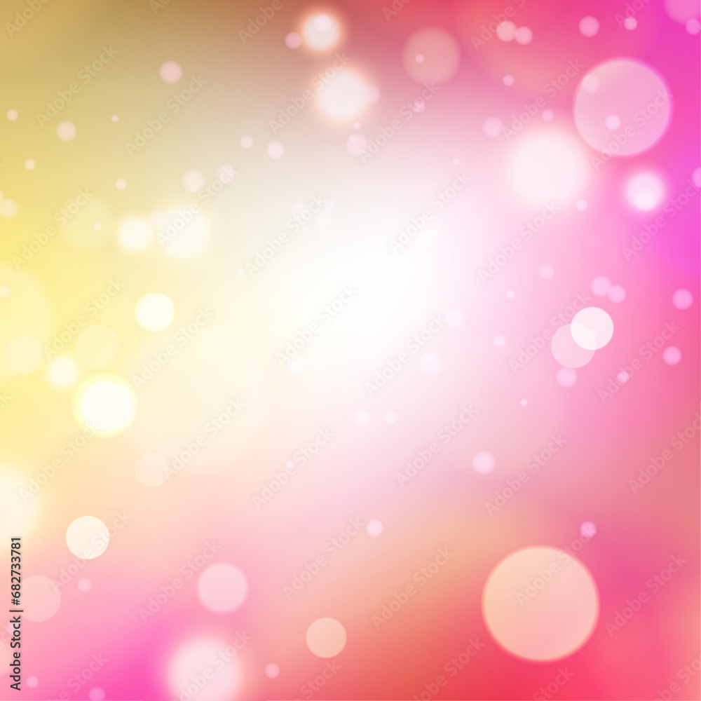 abstract background with bokeh, Colourful banner