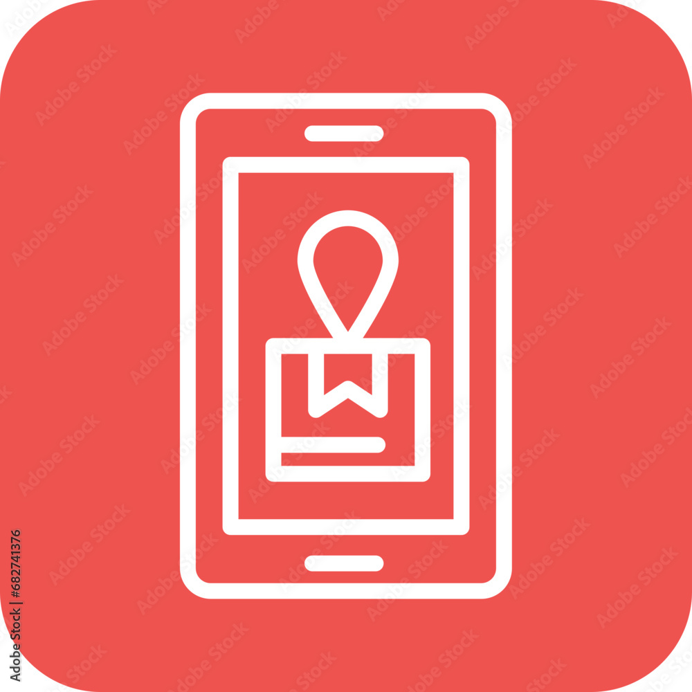 Mobile Shipment Tracking Icon Mobile Shipment Tracking Icon