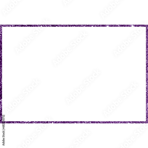 Rectangle Shape With Glitter Frame