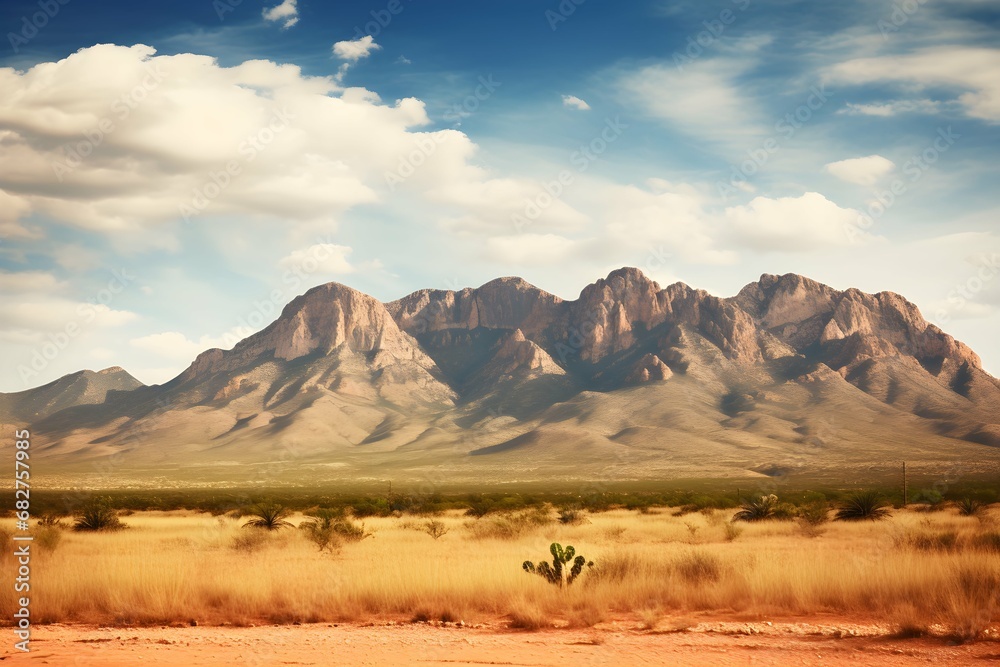 Mountain desert texas background landscape. Generative AI Mountain desert texas background landscape. Generative AI
