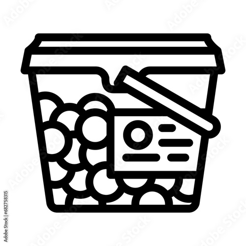 sensory beads fidget toy line icon vector. sensory beads fidget toy sign. isolated contour symbol black illustration