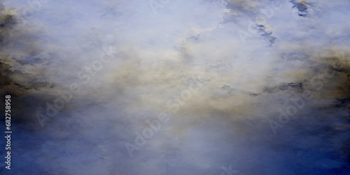 clouds in the sky, aerial view from high altitude of earth covered with puffy rainy clouds forming before rainstorm
