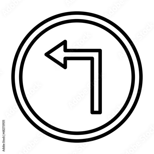 Left Turn Icon