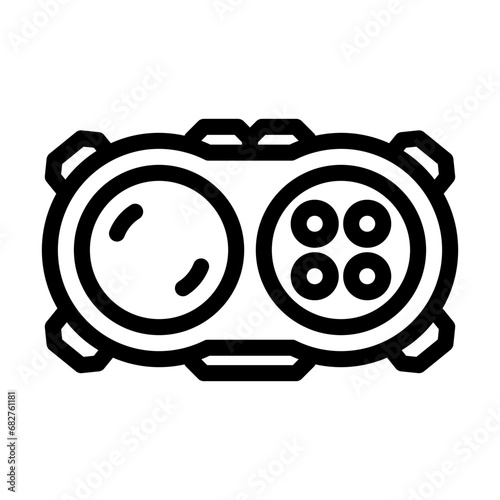 fidget pad fidget toy line icon vector. fidget pad fidget toy sign. isolated contour symbol black illustration