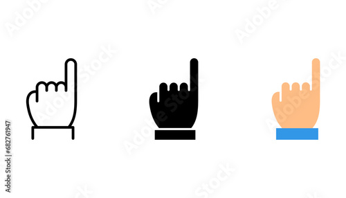 Pinky swear, or pinky promise icon set. vector illustration on white background