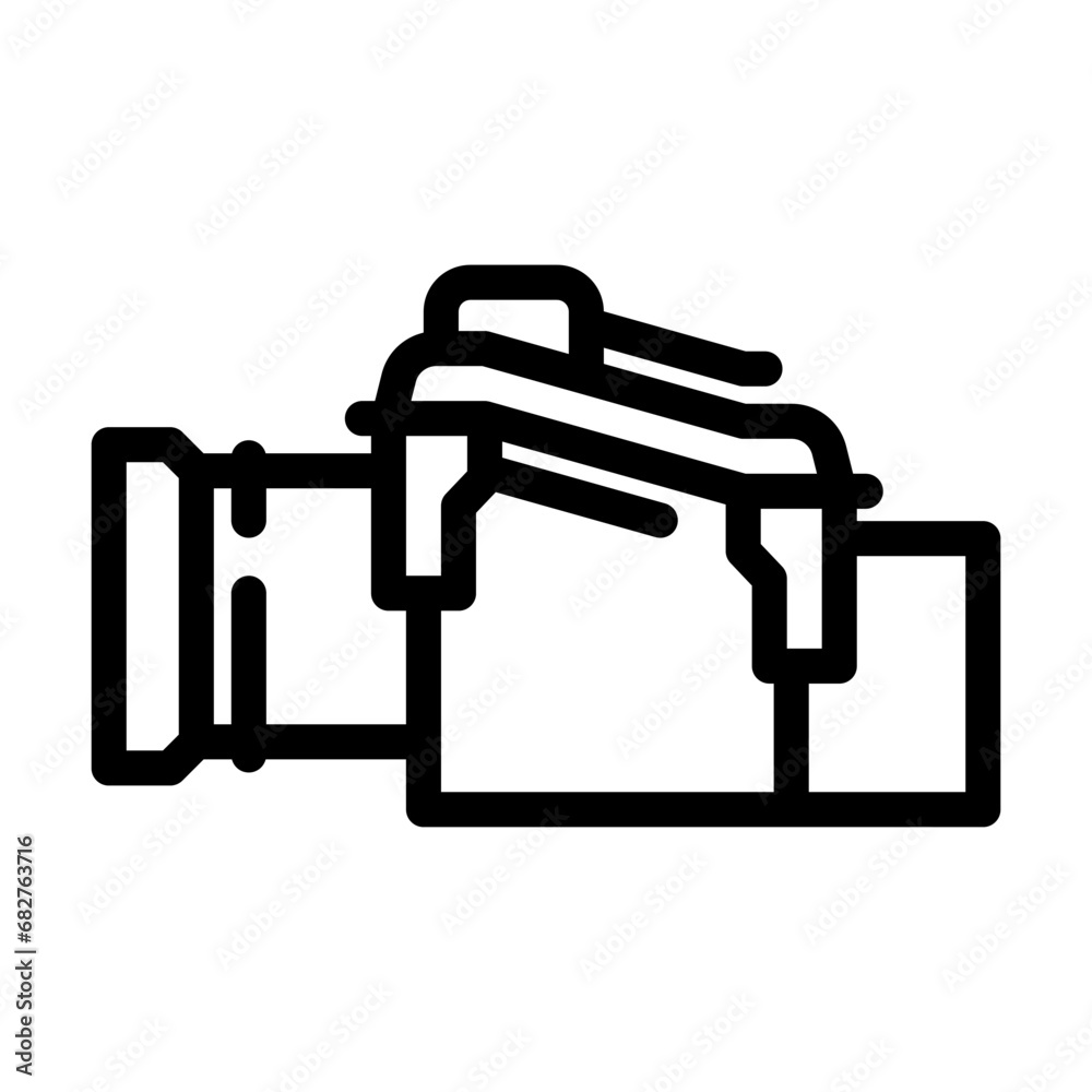 production pipeline line icon vector. production pipeline sign. isolated contour symbol black illustration production pipeline line icon vector. production pipeline sign. isolated contour symbol black illustration