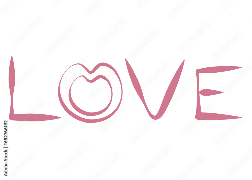 A heart of love filled with beautiful emotions. Style 1 ,Line art ,Colour pink A heart of love filled with beautiful emotions. Style 1 ,Line art ,Colour pink