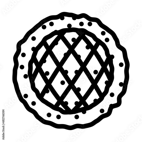 pita bread turkish cuisine line icon vector. pita bread turkish cuisine sign. isolated contour symbol black illustration