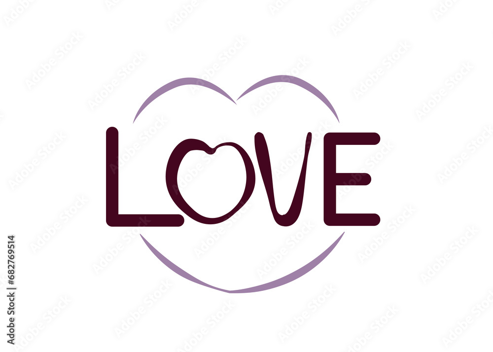 A heart of love filled with beautiful emotions. Style 1 ,Line art ,Colour purple A heart of love filled with beautiful emotions. Style 1 ,Line art ,Colour purple