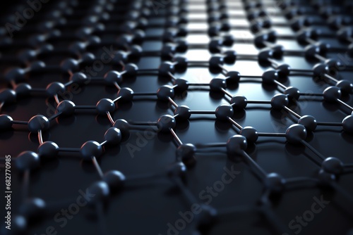 a close up of a graphene structure