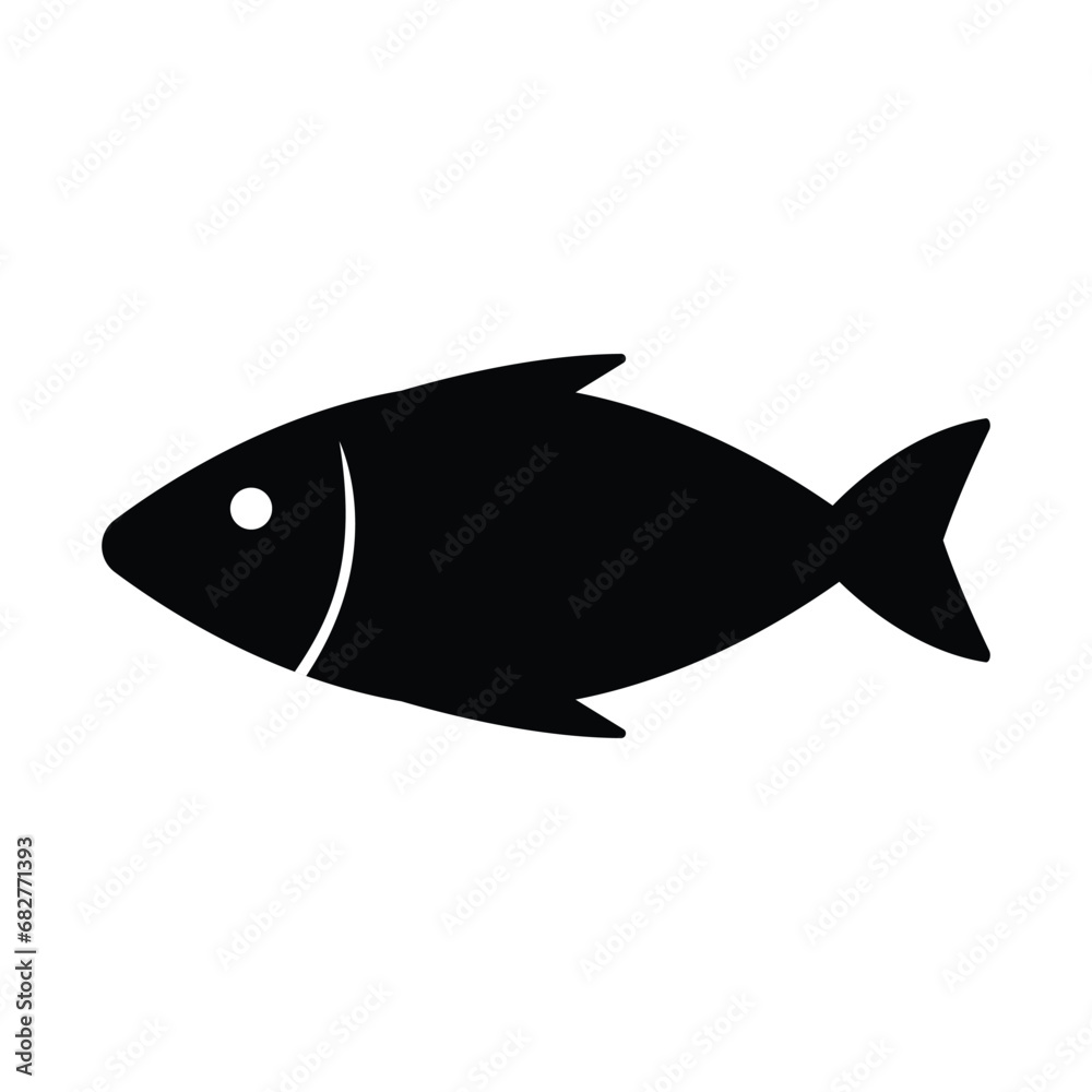 Fish icon isolated vector illustration. Fish icon isolated vector illustration.