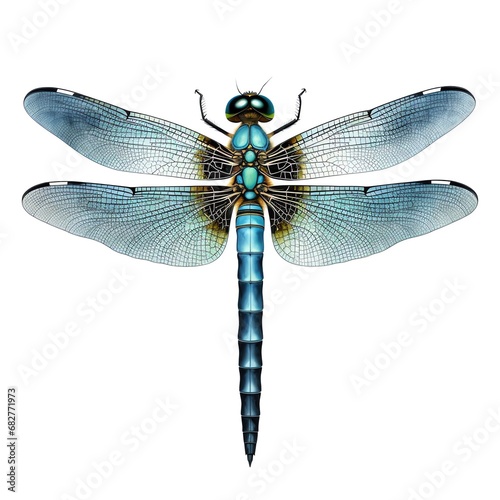 a blue dragonfly with wings © Dumitru