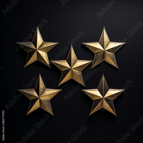 a group of gold stars on a black background