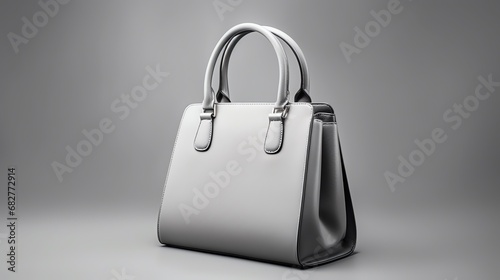 a white purse with a handle