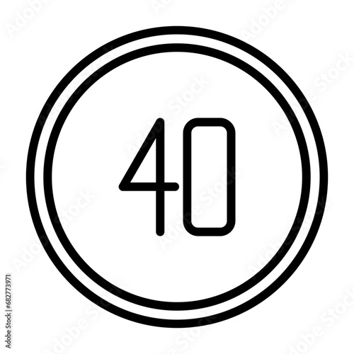 Speed Limit Icon