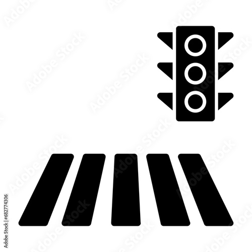 Zebra Crossing Icon