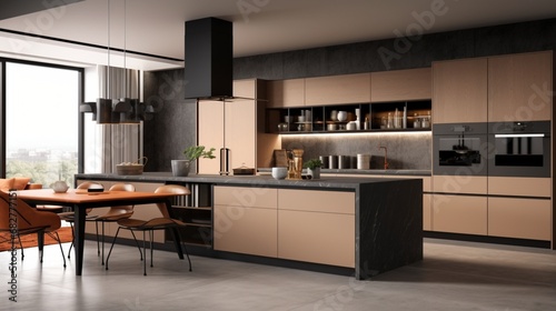 modern kitchen interior luxury